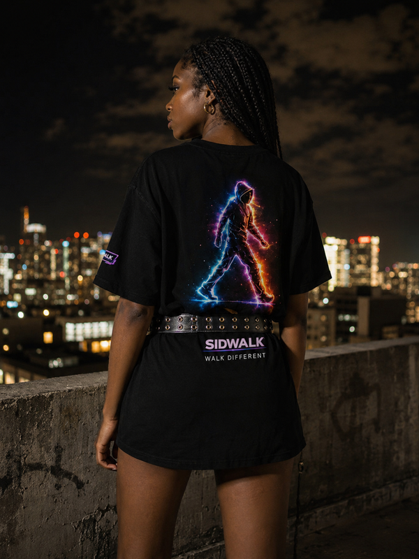 SIDWALK "WALK DIFFERENT" T-Shirt Collection | Luxury Edgy Icon Tee — alternate view